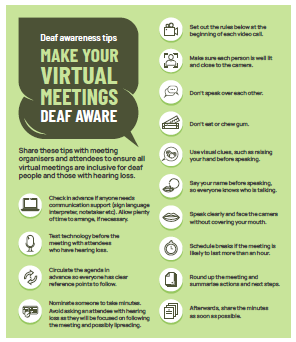 Make your virtual meetings deaf aware